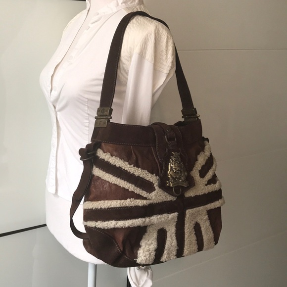 Gianfranco Ferre brown suede calf/lamb leather - Picture 1 of 16